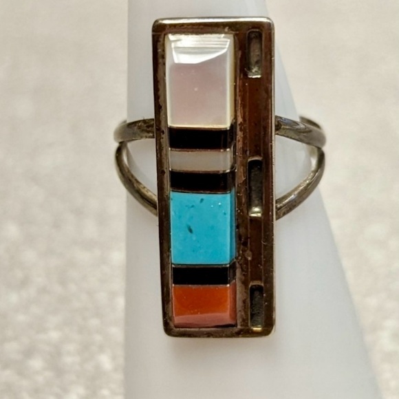 Native American Zuni Vintage MT Panteah Ring Size 5 1/4